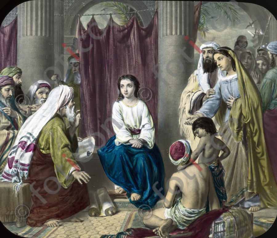 Jesus im Tempel | Jesus in the Temple - Foto foticon-600-norton-nor01-05.jpg | foticon.de - Bilddatenbank für Motive aus Geschichte und Kultur